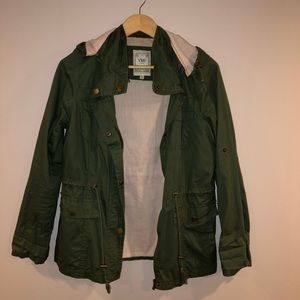 Army green coat